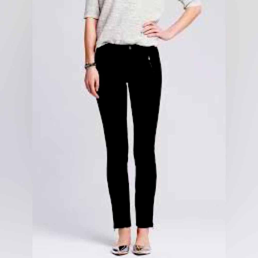 Sloan Cropped Zip Legging Banana Republic